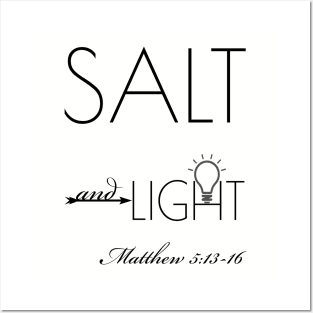 Christian Shirts Salt And Light Posters and Art